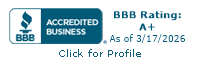 BBB Accredited Business seal with A+ rating for Kelly Boiler, highlighting reliability in heating solutions.